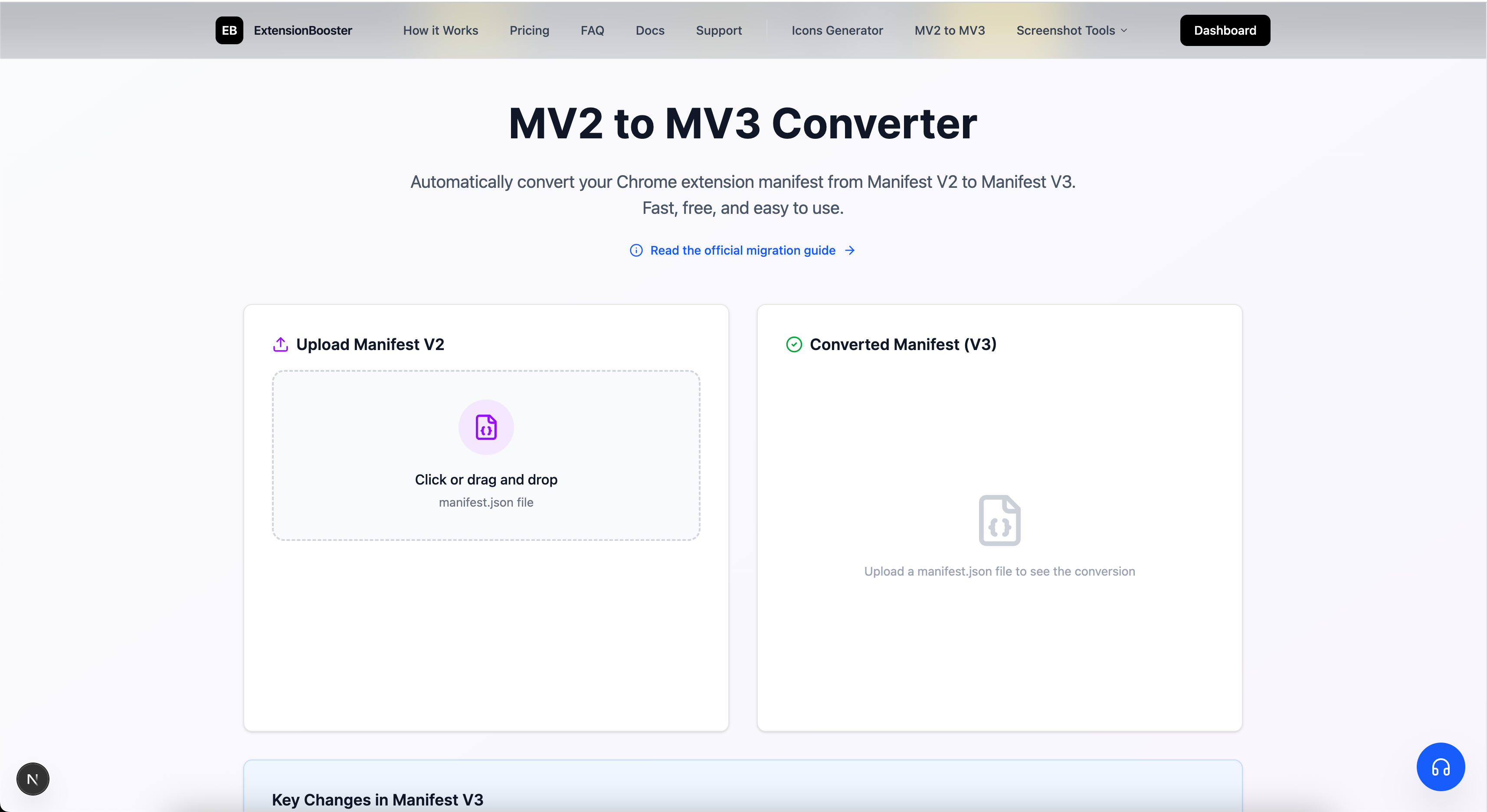 MV2 to MV3 converter tool